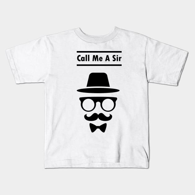 Call Me A Sir Mustache Ideology Handlebar Moustache Luttrell Anjunadeep Kids T-Shirt by rjstyle7